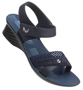 WALKAROO WL7701 Womens Fashion Sandals for Casual Wear and Regular use - Blue