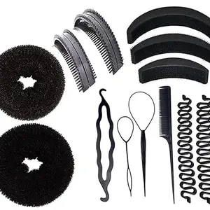 CHRONEX Set of 4, Hair Styling Tools Bun Maker Professional Styling Accessories(13pcs)