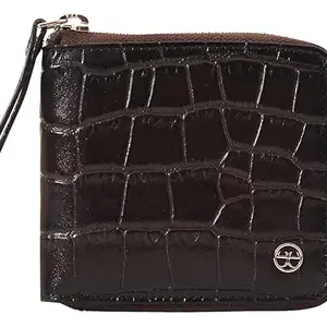 eske eské Quintin - Handcrafted Genuine Leather Zip Around Wallet - Cards and Bills Holder - Wallet Built for Everyday Use - Travel Friendly - Durable and Water Resistant -Black Ozone