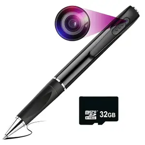 DDLC 1080p Full HD Pen Camera Video and Audio Recorder with 32GB Memory Card (Included) Security Portable Camera (Pen Camera 32gb)