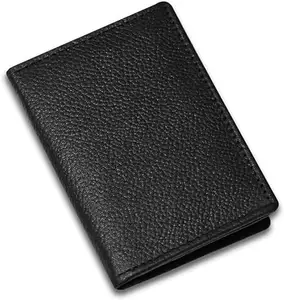 Black ATM Card Holder for Men & Women Synthetic Leather
