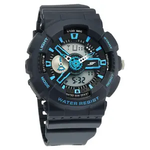 Visit the Sonata Store SF Dreamer Series Quartz Digital Analog Digital Blue Plastic Strap for Men-77132PP07W