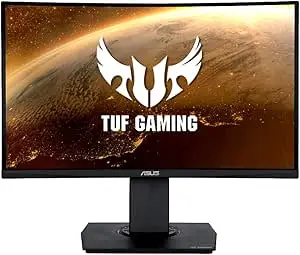 ASUS VG24VQ Tuf Gaming Curved Monitor, Full HD (1920 X 1080), 144Hz, Extreme Low Motion Blu, WLED/VA 23.6 inches