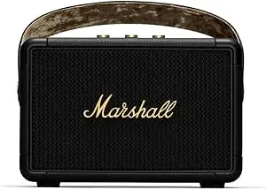 Marshall Kilburn II Portable Speaker, Wireless & Water Resistant & Brass (UK Plug)