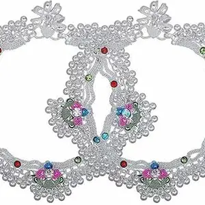 Causal Wear Ladies Silver Party Kada Payal, Anklet free Size Brass Anklet