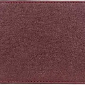 Classic World Men Maroon Artificial Leather Wallet (10 Card Slots)