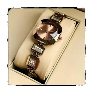 Visit the styledose Store styledose Luxury Round Dial in Square case with Ston Studded brecelet Strap Quartz Analogue Wrist Watches for Women's & Girls&Miss&Ladies