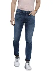Visit the The Indian Garage Co Store The Indian Garage Co Men Slim Fit Paint Splash Mid-Rise Stretchable Jeans