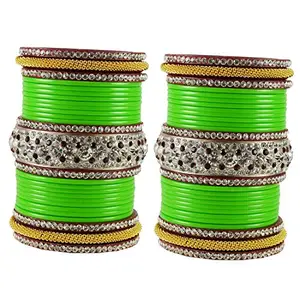 MAYA FASHION Totai Stone Acrylic Bangle Elegant Extra Large Size Bangle | Perfect Fit for Plus Size banglesTrendy and Comfortable Fit for woman and girls | (Sku-ban1875)