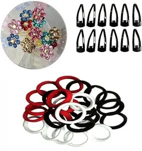 Hair Styling combo pack of Multicolor Beautiful Hair Juda Pin, Hair Rubber Band (Shopsy_G1190136)