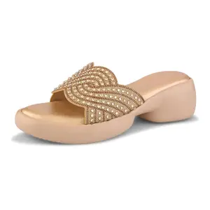 Visit the Centrino Store Centrino Women's Sandals | Stylish Slip-On Sandals for Ladies |Elegant Slide Sandals with Butterfly Studded Embellishment Design | Lightweight and Durable Fashion Footwear (9310)