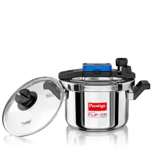 Prestige Svachh FLIP-ON Mini SS Pressure Cooker 18 cm-3 L