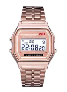 Brand: Acnos Acnos Brand Digital 4 Colours Vintage Square Dial Unisex WR70ist Watch for Men Women Pack of 1 (WR70)