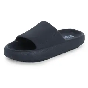 Visit the DOCTOR EXTRA SOFT Store DOCTOR EXTRA SOFT Men's Classic Ultra Soft Sliders/Slippers with Cushion FootBed for Adult | Comfortable & Light Weight | Stylish & Anti-Skid | Waterproof & Everyday Flip Flops for Gents/Boys D-504