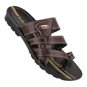 WALKAROO WG1426 Mens Casual and Regular Wear Covering Sandals - CoffeeBrown