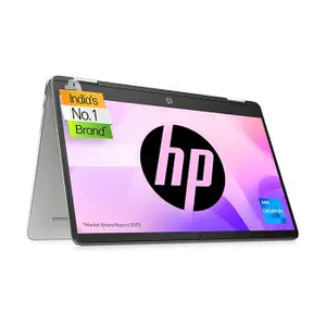 HP Chromebook x360 Intel Celeron N4120 14 inch(35.6 cm) Micro-Edge, Touchscreen, 2-in-1 (4GB RAM/64GB eMMC/Chrome OS 64/UHD Graphics,1.49kg), 14a-ca0504TU