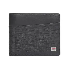 Tommy Hilfiger Men Leather Global Coin Wallet - Black, (Lomond)