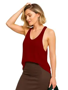 SOHOT Sleeveless Scoop Neck Tank Top - Relaxed Fit, Soft & Breathable Cotton Gym Shirt 1005 SS53 Parent