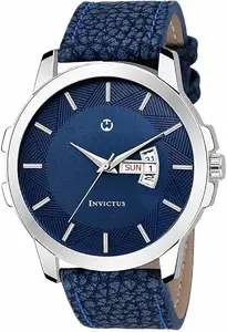 Blue Stainless Steel Blue Dial Day & Date Analog Men's Watch WT-129