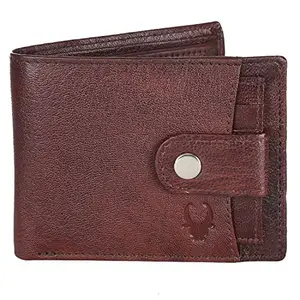 WildHorn Maroon Leather Wallet for Men