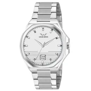 Visit the LOUIS DEVIN Store LOUIS DEVIN Stainless Steel Chain Analog Wrist Watch for Men (Black/Blue/Green/White Dial) | LD-G076-CH