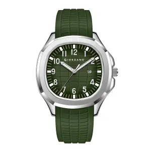 Visit the GIORDANO Store GIORDANO Analog Watch for Men – Textured Dial, Stainless Steel Strap, Date Display, Quartz Movement, Water Resistant