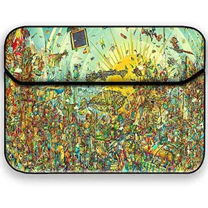 Theskinmantra Colorful War Slip-on Laptop/MacBook Sleeve case Cover Bags.