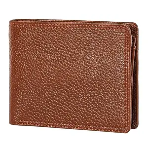 DarknDive Slim Genuine Leather Wallet for Men's Stylish Casual Wallet with Coin Pocket (Tan)