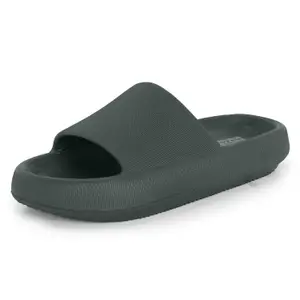 Visit the DOCTOR EXTRA SOFT Store DOCTOR EXTRA SOFT Men's Classic Ultra Soft Sliders/Slippers with Cushion FootBed for Adult | Comfortable & Light Weight | Stylish & Anti-Skid | Waterproof & Everyday Flip Flops for Gents/Boys D-504