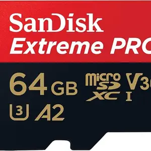 SanDisk Extreme 64GB microSDXC Class 10 UHS-I Memory Card 45Mbps