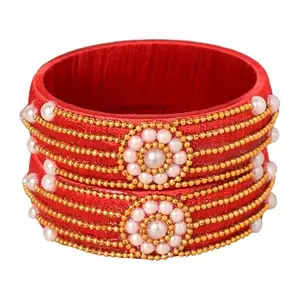 TINKLE JEWELS Mermaid Bangles | Jewellery For Women And Girls (2'6_Red)