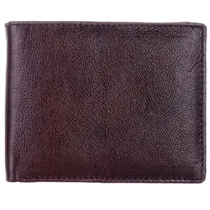 BLU WHALE Pure Leather Men's Wallet (Classic Brown)
