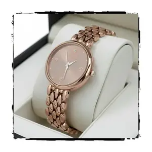 Visit the styledose Store styledose Women’s Diamond Studded Watch | Premium Metal Bracelet Strap | Analog Quartz Movemnet Ladies Wrist Watch | Watch for Women & Girls | Wrist Watches for Women's & Girls&Ladies