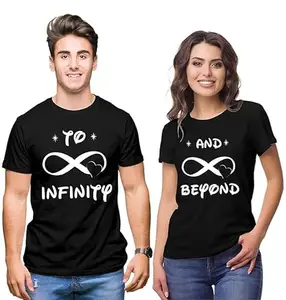 Looky Wooky Husband and Wife Cute Couple Outfits | Gifts for Wife | Matching Couples T-Shirts Outfits Best Couple Couple Dress for Anniversay Men M Women S