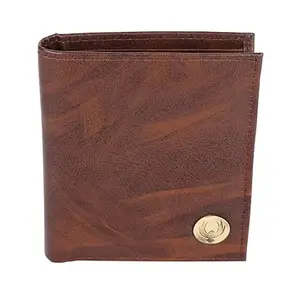 Flyer Wallets for Men (Color- Brown) PU Leather Wallet Stylish RFID Protected Design Pack of 1 WBR035