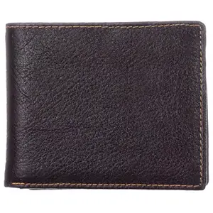BLU WHALE Classic Pure Leather Brown Men's Wallet