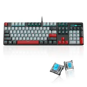 MageGee Mechanical Gaming Keyboard, New Upgraded 104 Keys Backlit Keyboard
