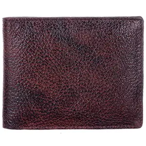 BLU WHALE Genuine Leather Brown Men's Wallet