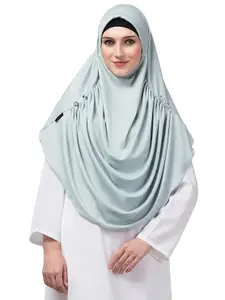 NAZNEEN front gather & pleated with Cristal stone ready to wear prayer Hijab