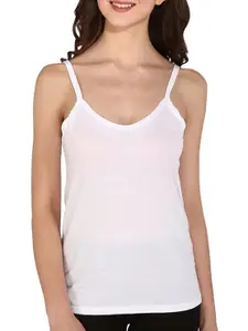 Bralux Women's Taal Cotton Hosiery Half Slip Camisole White