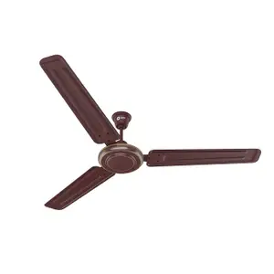 HINDWARE SMART APPLIANCES Zeel 1200 Mm Ceiling Fan | 49W Copper Motor | 3 Aluminium Blades | 2 yr Warranty (1, Dark)