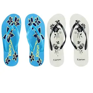 KIXRUN Women's Hawai Comfortable Flip Flops for Home Daily Use (SH-19)