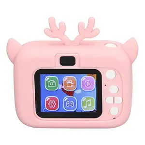 Ubersweet Kids Digital Camera, Autofocus 20MP 4 Filter Effects Kids Selfie Camera for Toddlers (Pink)