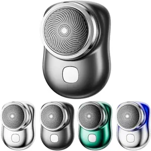 ALI SHIPPING Ultimate Mini-Shave Portable Electric Razor USB Rechargeable, Pocket Size Shaver for Men & Women ? One-Button Ease for Home, Car, Travel - Pack of 1