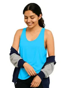 THE BLAZZE Casual Fashion Tank Top for Women - Soft Cotton, Regular Fit Sleeveless Shirt 1005 NB32 Parent