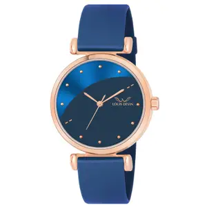 Visit the LOUIS DEVIN Store LOUIS DEVIN Silicone Strap Analog Wrist Watch for Women (Green/Brown/Blue/Black Dial) | LD-CKL191