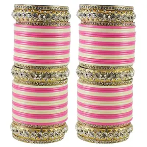 MAYA FASHION Multi Stone Acrylic-Brass Bangle Elegant Extra Large Size Bangle | Perfect Fit for Plus Size banglesTrendy and Comfortable Fit for woman and girls | (Sku-ban1825)