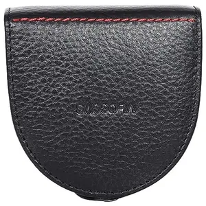 Sassora Premium Leather Unisex Blak Small Coin Pouch