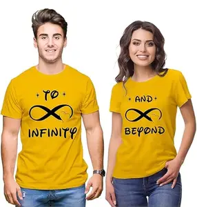 Looky Wooky Matching Couples T-Shirts for Couples | Couples Tees, Gifts for him, | Anniversary Couple Regular Fit Cotton T-Shirt for Men & Women Men S Women L