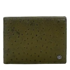 eske Genuine Leather Mens Bifold Wallet - RFID - Currency Compartment - Coin Pocket 6 Card Holders